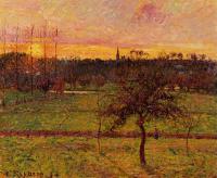Pissarro, Camille - Sunset at Eragny